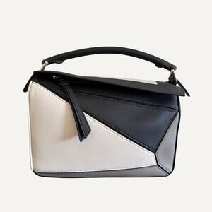 2025 Loewe Albers Leather Calfskin Puzzle Bag Small Multi